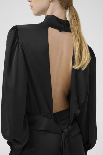 Атласная блузка
