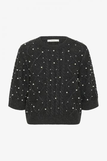 Пуловер с рукавом три четверти