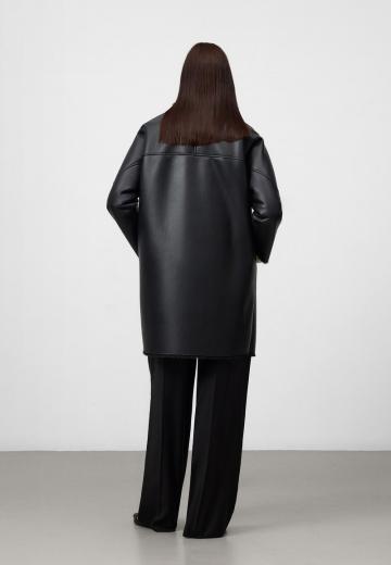 Пальто из искусственной кожи