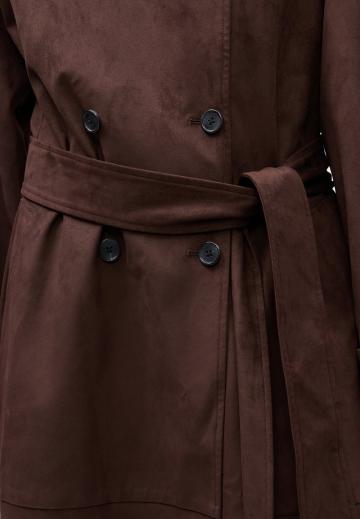 Пальто из искусственной кожи