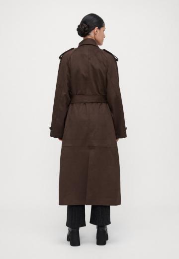 Пальто из искусственной кожи