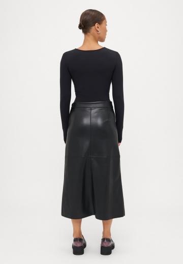 Кожаная юбка