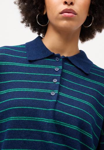 Пуловер в полоску