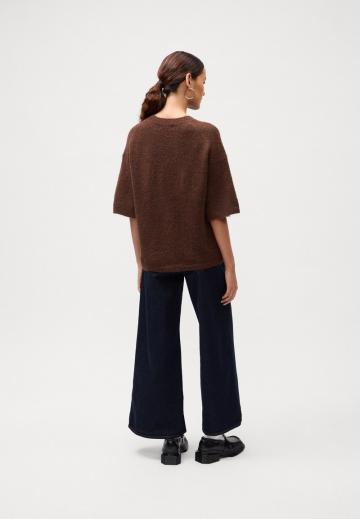 Пуловер с коротким рукавом