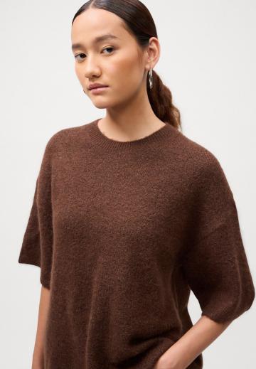 Пуловер с коротким рукавом