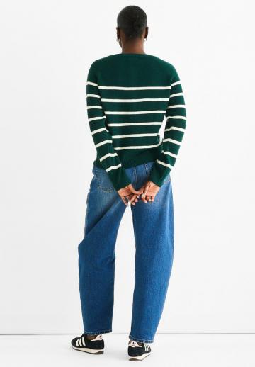 Пуловер в полоску