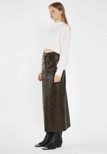 Кожаная юбка