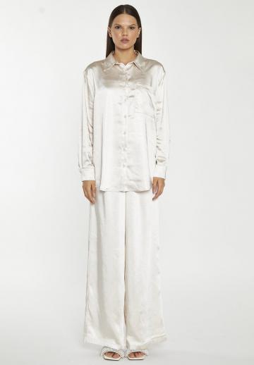 Атласная блузка