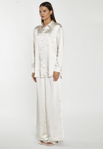 Атласная блузка