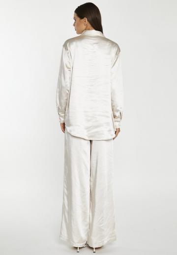 Атласная блузка