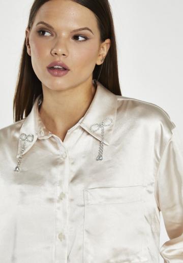 Атласная блузка