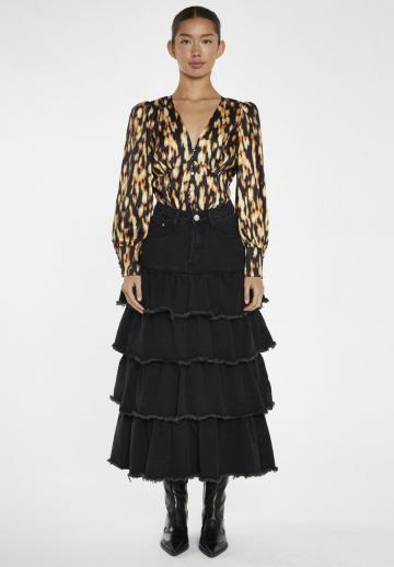 Юбка с воланами