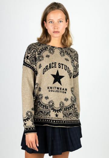 Длинный пуловер