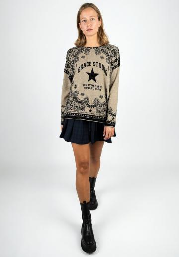 Длинный пуловер