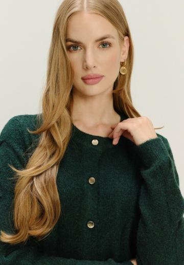 Жаккардовая вязаная кофта