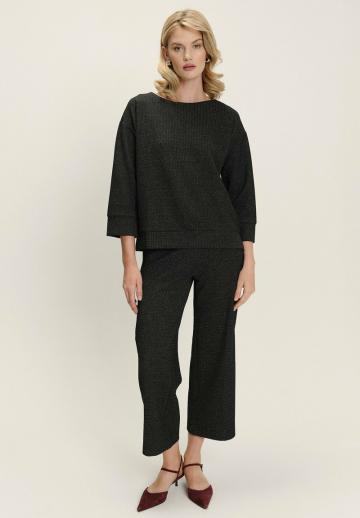 Пуловер с рукавом три четверти