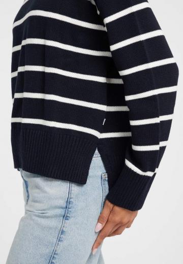 Пуловер в полоску