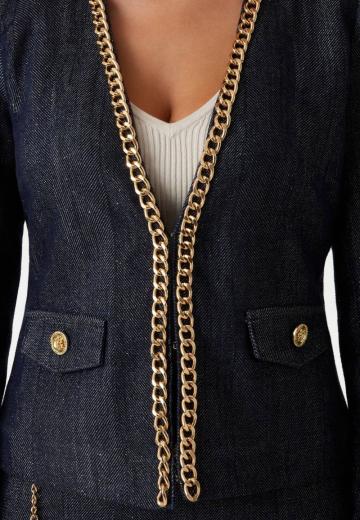 Джинсовая жилетка