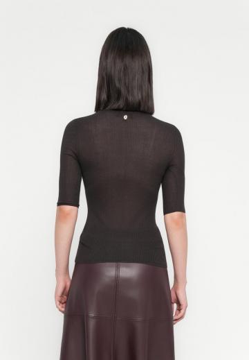 Пуловер с коротким рукавом