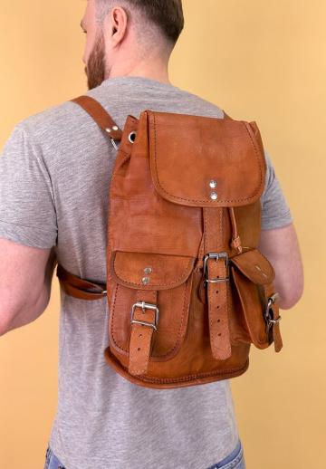 Кожаный рюкзак