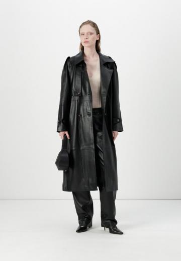 Кожаное пальто