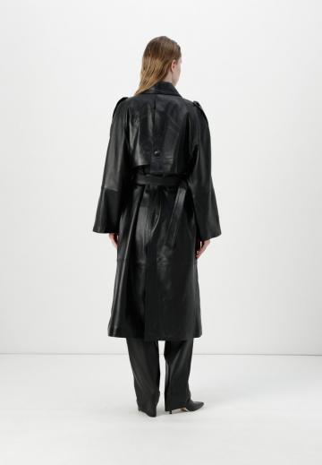 Кожаное пальто