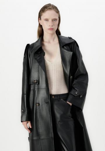 Кожаное пальто