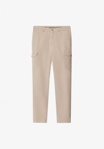 Брюки с накладными карманами