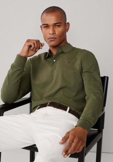 Поло с длинным рукавом