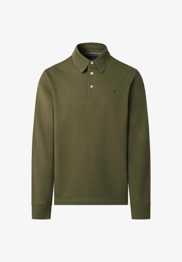 Поло с длинным рукавом