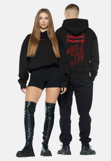 Пуловер с капюшоном