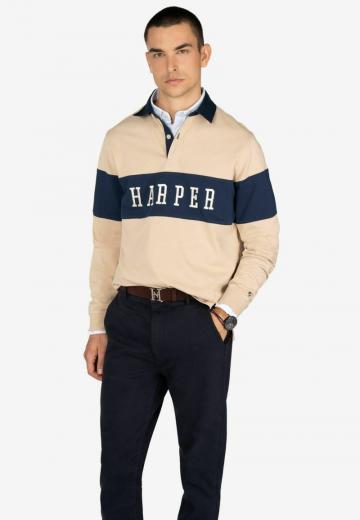 Поло с длинным рукавом