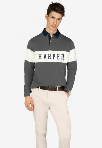 Поло с длинным рукавом