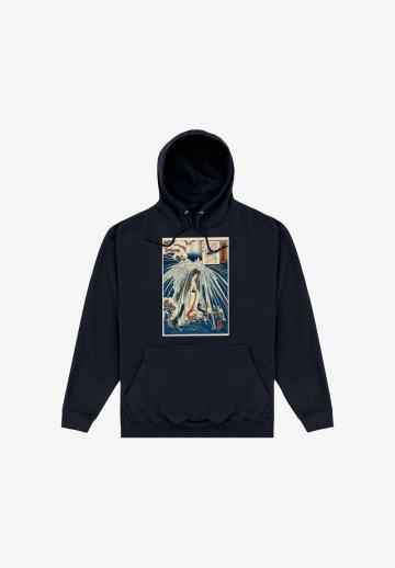 Пуловер с капюшоном