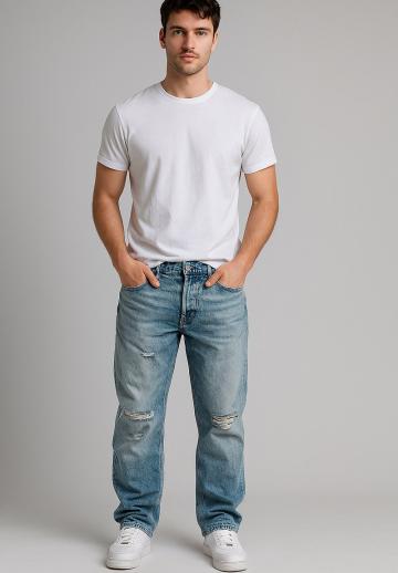 Прямые джинсы