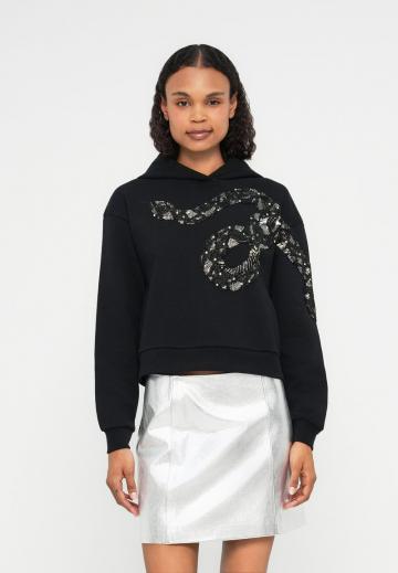 Пуловер с капюшоном