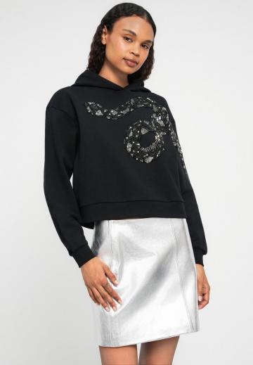 Пуловер с капюшоном