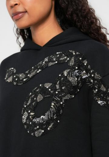 Пуловер с капюшоном