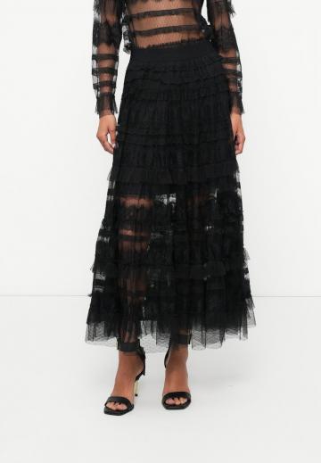 Юбка с воланами