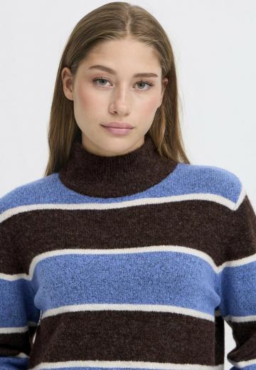 Пуловер в полоску