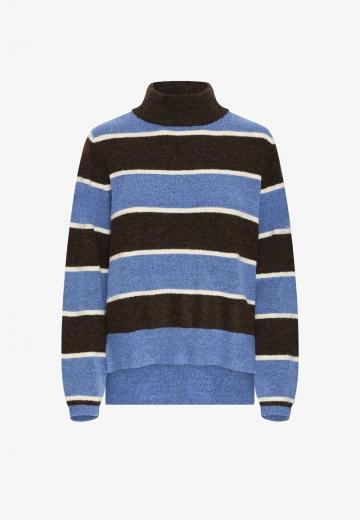 Пуловер в полоску