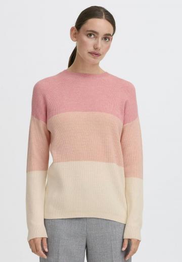 Пуловер в полоску