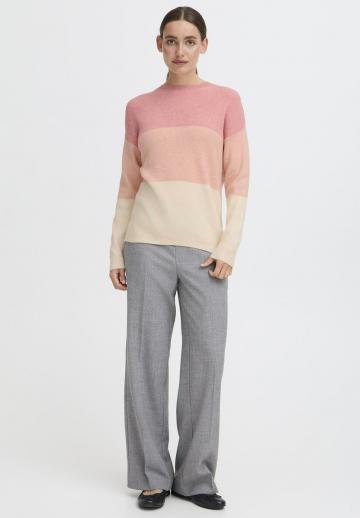 Пуловер в полоску