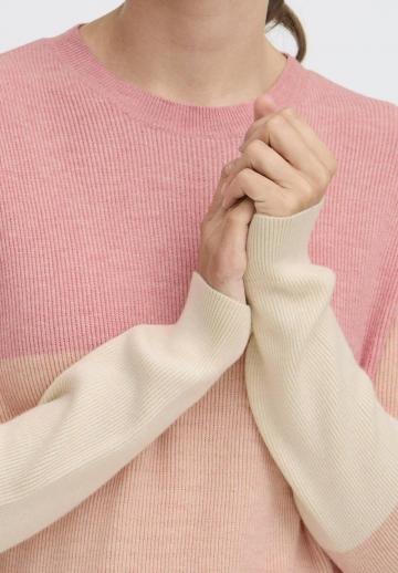 Пуловер в полоску