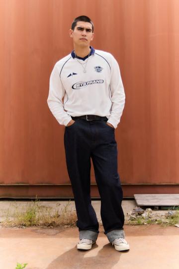 Поло с длинным рукавом