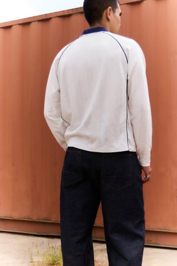 Поло с длинным рукавом