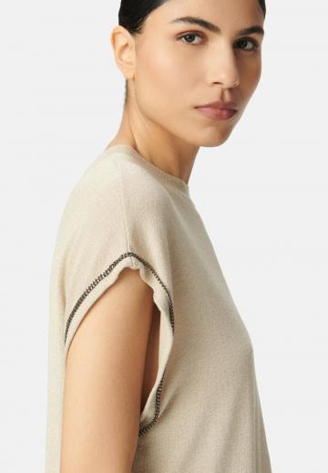 Пуловер без рукавов