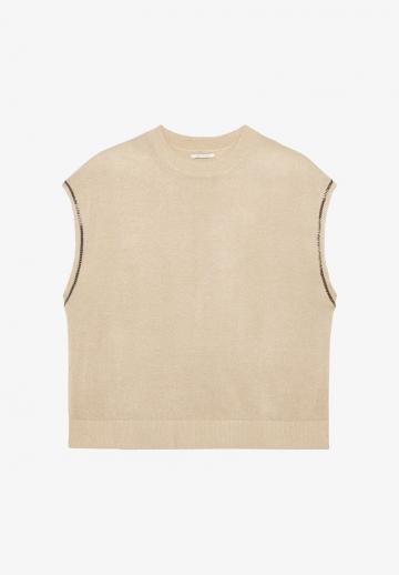 Пуловер без рукавов