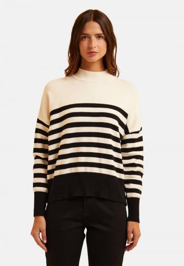 Пуловер в полоску