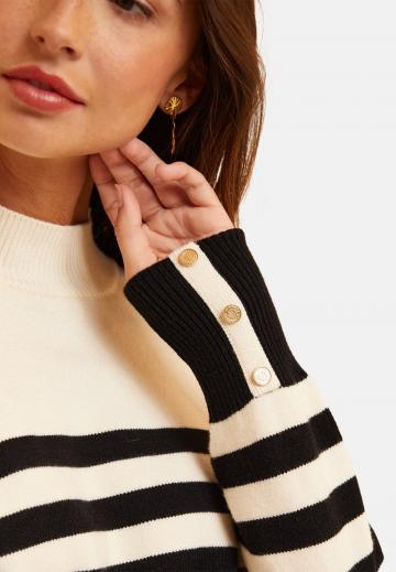 Пуловер в полоску